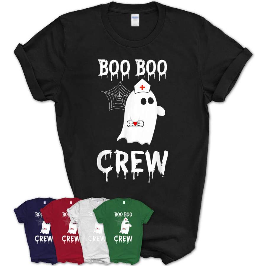 Boo Boo Crew Nurse Ghost Halloween Costume Gift T-Shirt