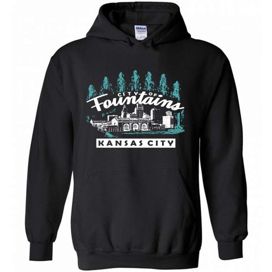 City Of Fountais Kansas City – Gildan Heavy Blend Hoodie