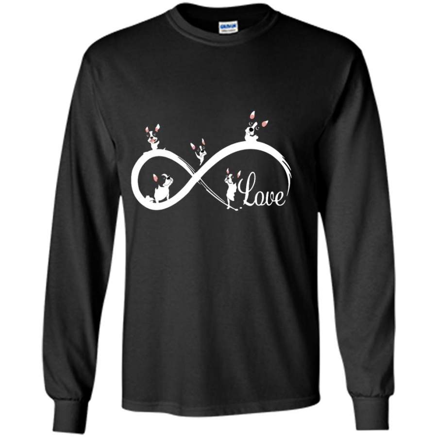 Boston Terrier Love, Dog Lover – Gildan Long Sleeve Shirt