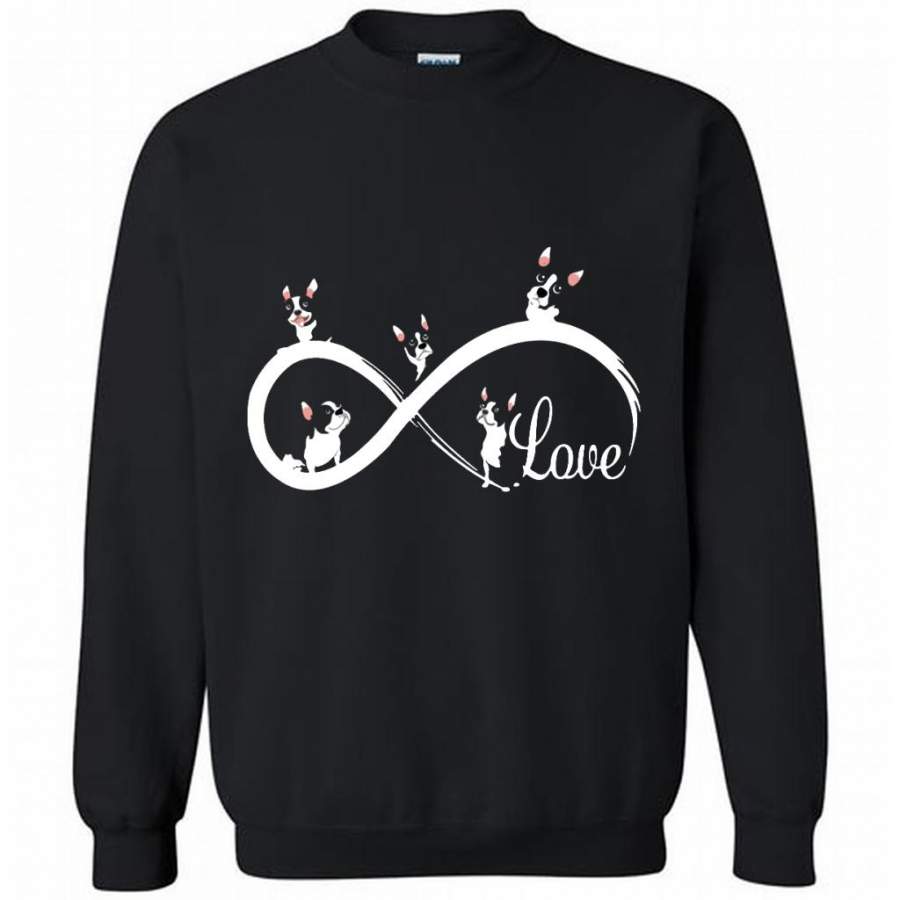 Boston Terrier Love, Dog Lover – Gildan Crewneck Sweatshirt