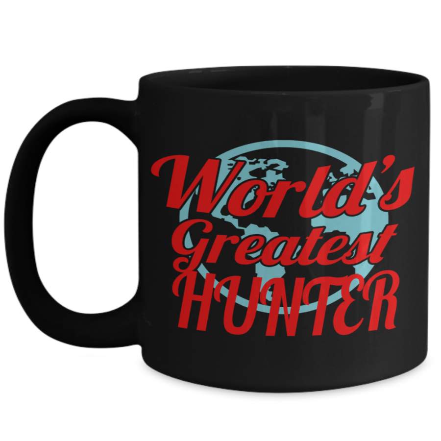 Hunter Mug – Hunting Dad Gifts – 15oz Hunter Coffee Mug – Worlds Greatest Hunter