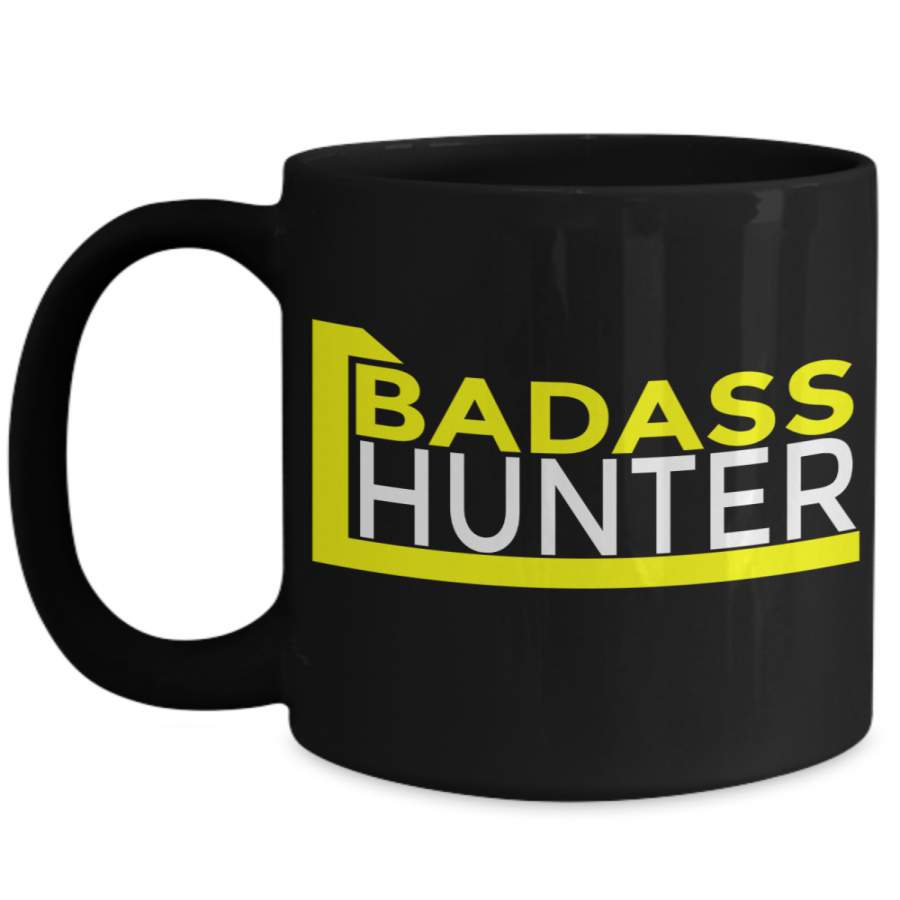 Hunter Mug – Hunting Dad Gifts – 15oz Hunter Coffee Mug – Badass Hunter