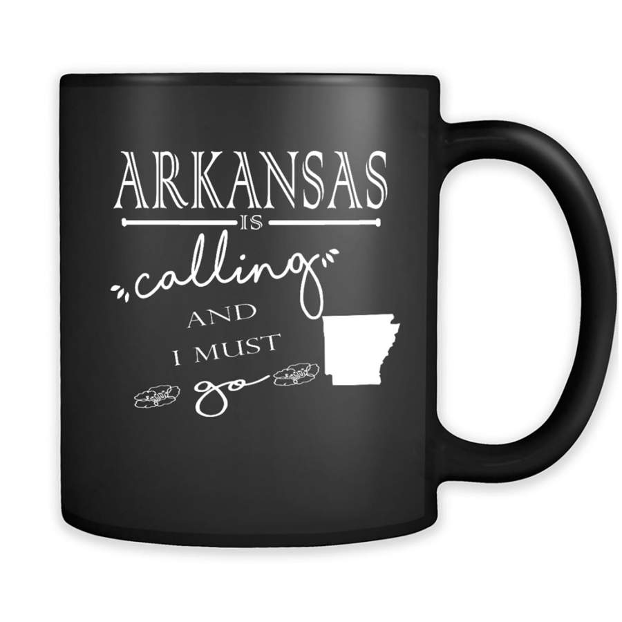 Arkansas Is Calling And I Must Go – Full-Wrap Coffee Black Mug