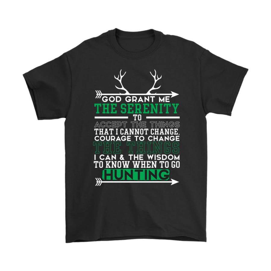 Hunting Prayer Shirt God Grant Me The Serenity To Accept Gildan Mens T-Shirt