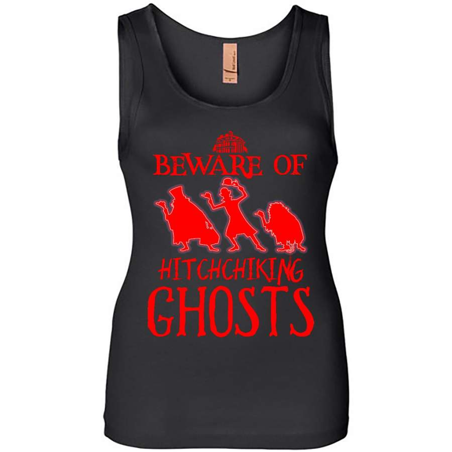 Beware of Hitchchiking Ghosts, Halloween Costume – Womens Jersey Tank