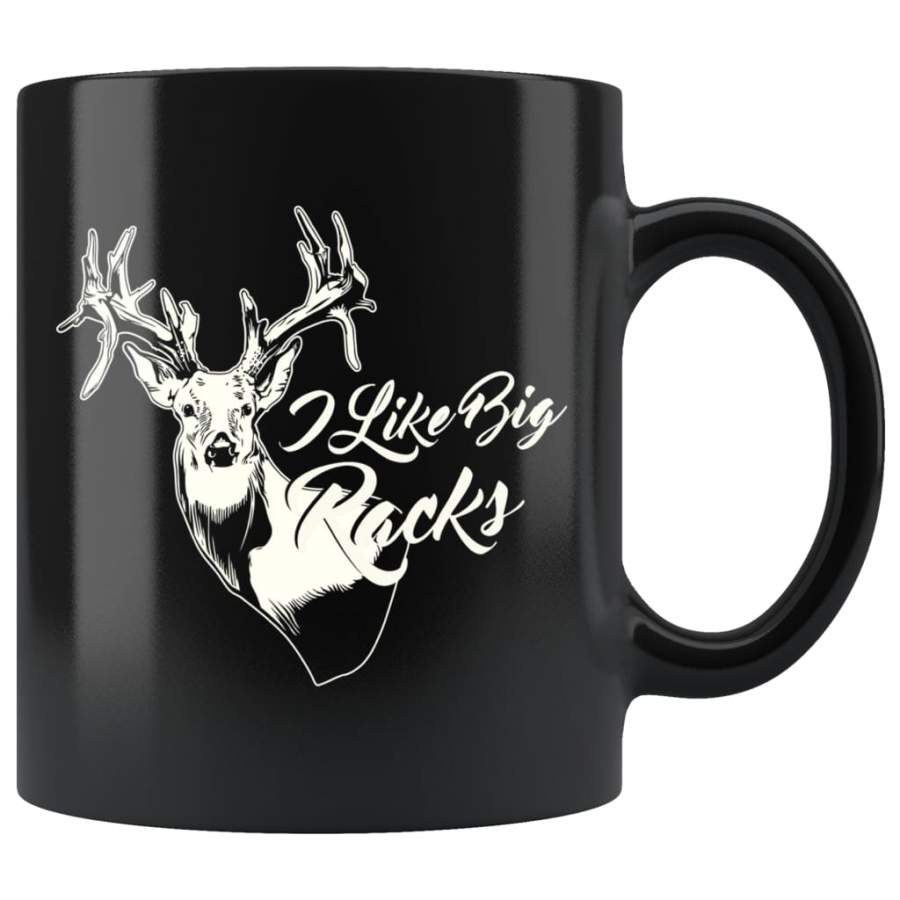 Funny Hunting Mug I Like Big Racks 11oz Black Coffee Mugs