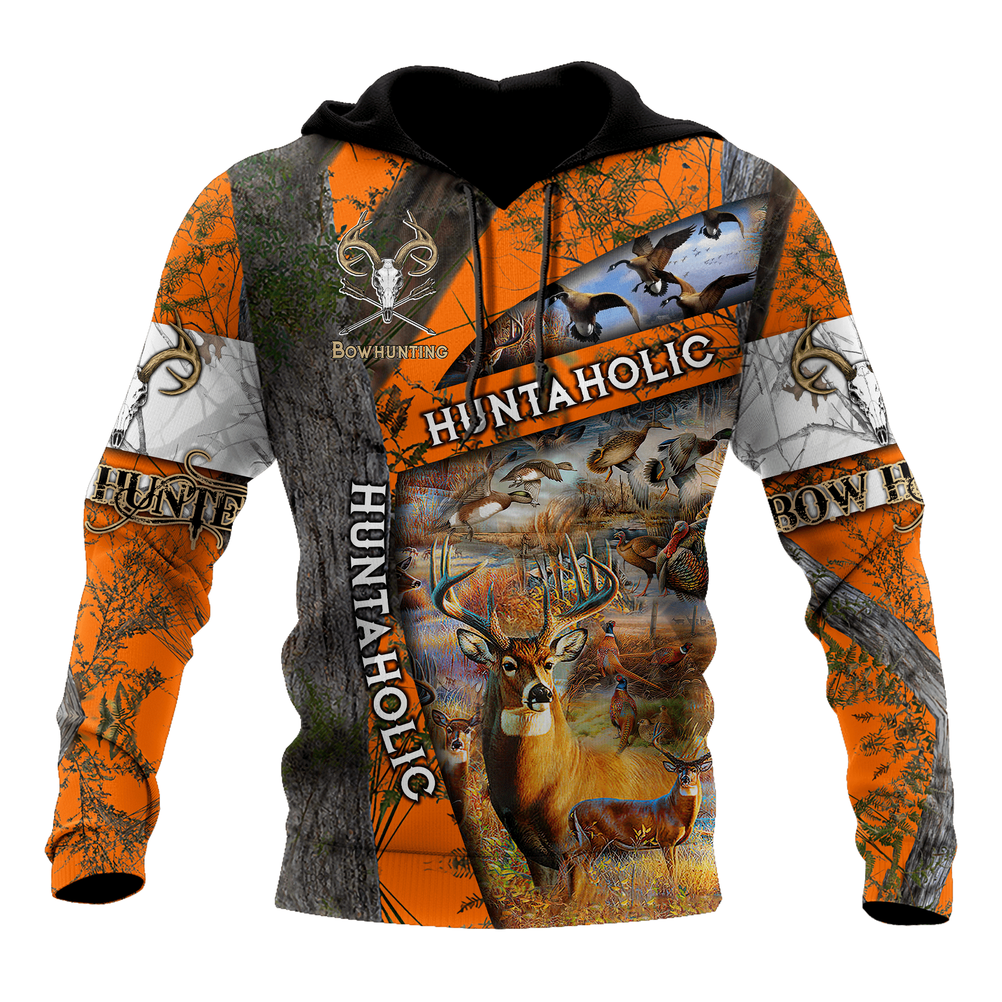 Huntaholic Hunting Orange Camouflage 3D All Over Print | For Men & Women | Adult | Ho1490