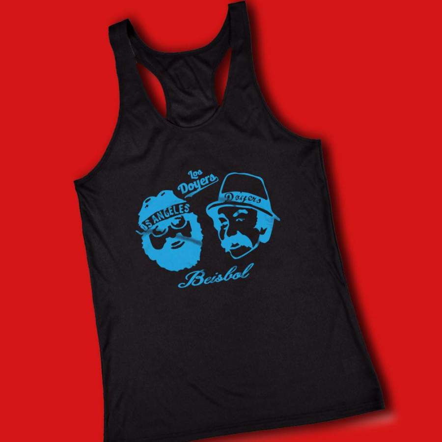 Cheech And Chong Los Angeles Doyers Blue Women’S Tank Top