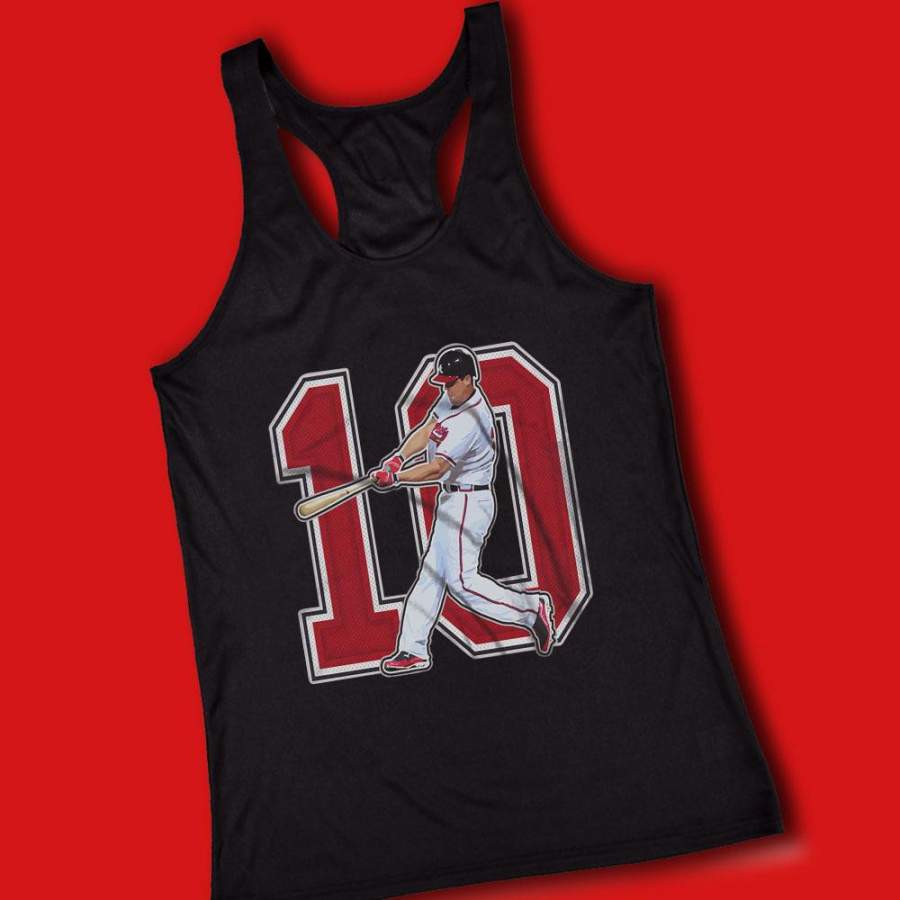 Chipper Jones Atlanta Braves Logo Women’S Tank Top