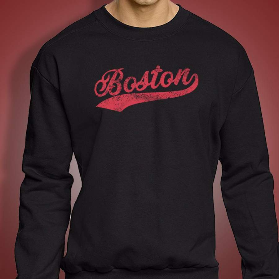 Boston City Script Men’S Sweatshirt