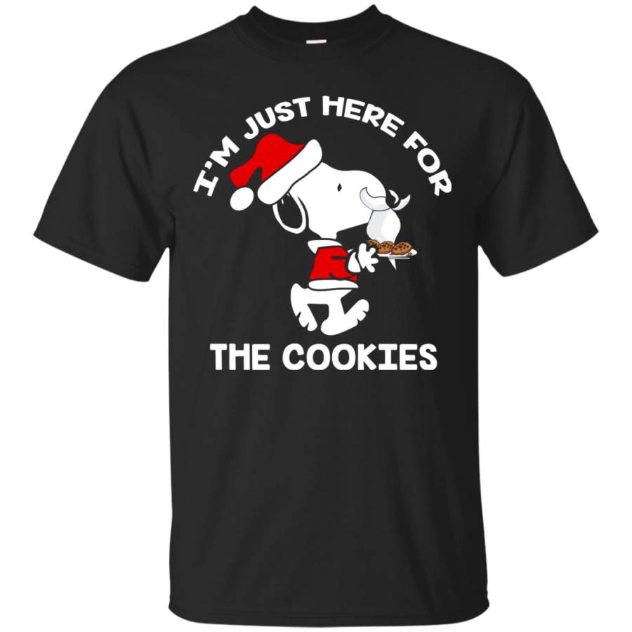 AGR NewmeUp Men’s Peanuts Snoopy Shirts I’m Just Here for the Cookies Tshirts