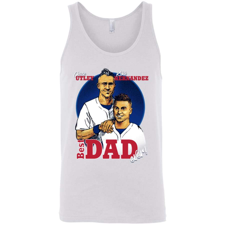 Chase Utley Kike Hernandez Best Dad Ever Father-Son Los Angeles Baseball Unisex Tank