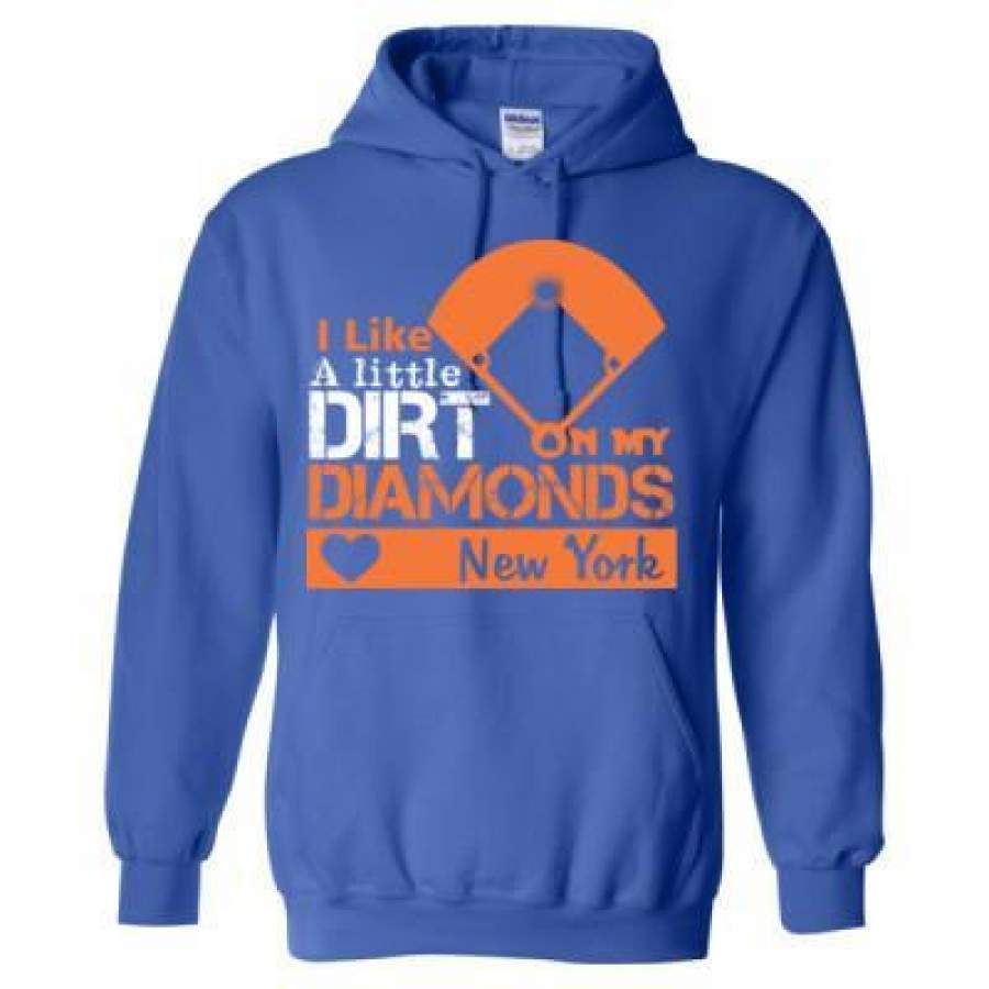 AGR New York Mets I Like A Little Dirt On My Diamonds – Heavy Blend? Hooded Sweatshirt