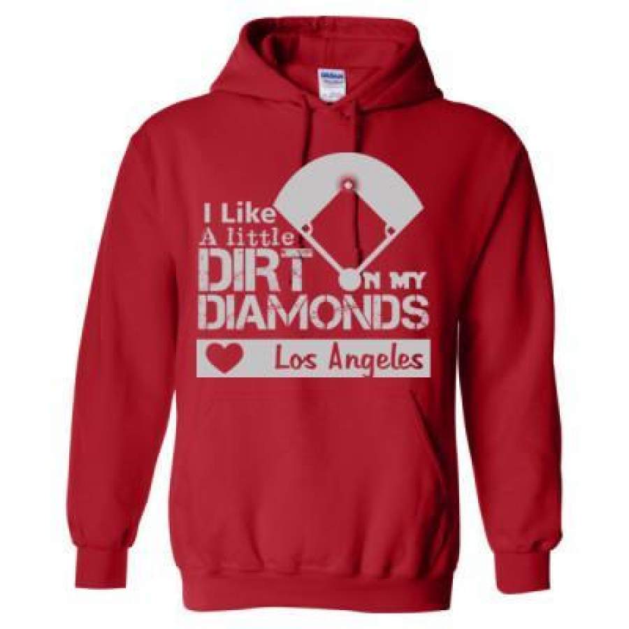 AGR Los Angeles Angels of Anaheim I Like A Little Dirt On My Diamonds – Heavy Blend? Hooded Sweatshirt