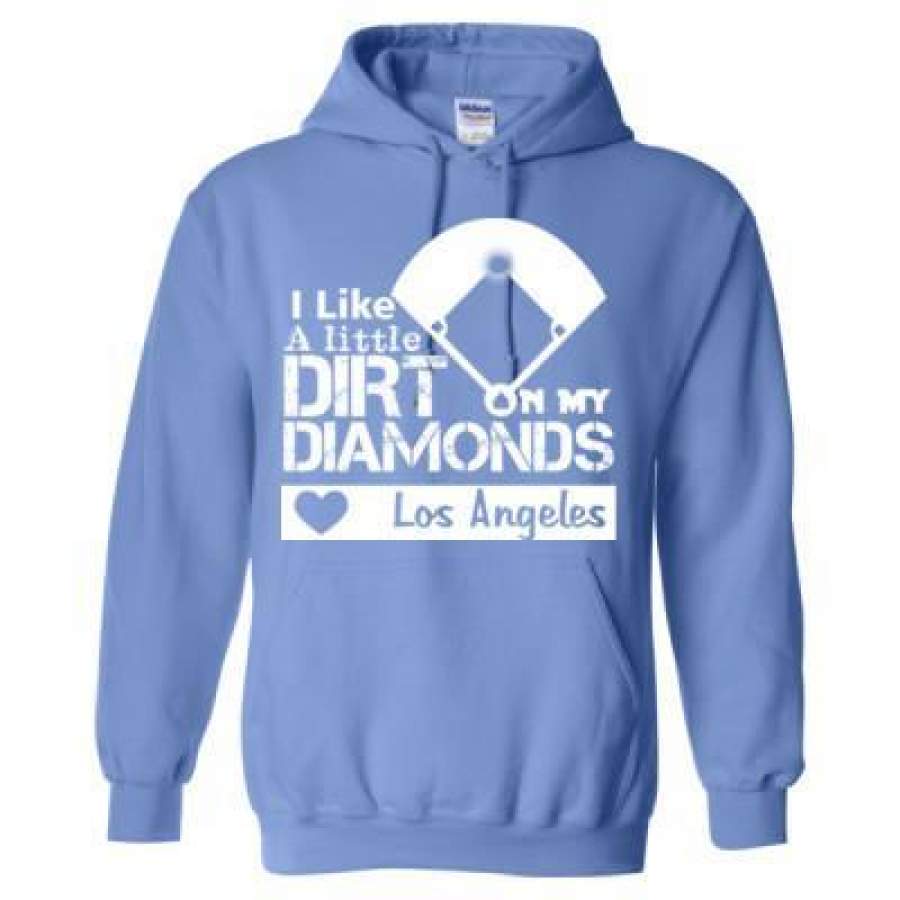 AGR Los Angeles Dodgers I Like A Little Dirt On My Diamonds – Heavy Blend? Hooded Sweatshirt