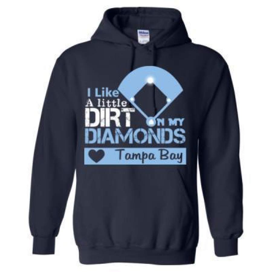 AGR Tampa Bay Rays I Like A Little Dirt On My Diamonds – Heavy Blend? Hooded Sweatshirt