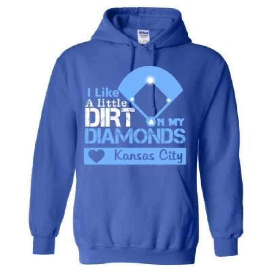 AGR Kansas City Royals I Like A Little Dirt On My Diamonds – Heavy Blend? Hooded Sweatshirt