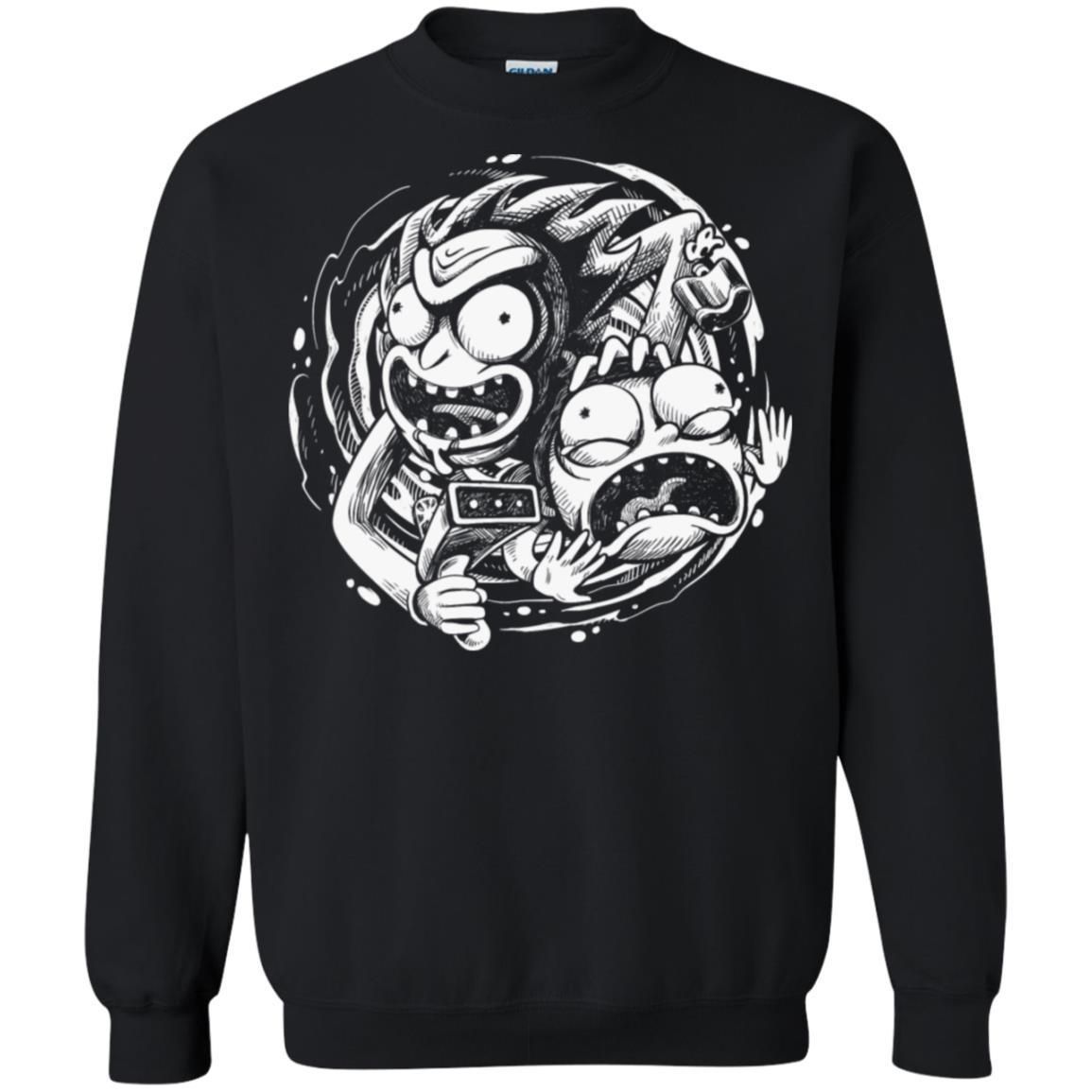 Rick And Morty Time Warp Travels Unisex Crewneck Pullover Sweatshirt