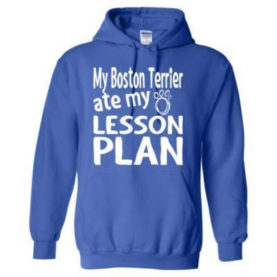 AGR My Boston Terrier Ate My Lesson Plan – Heavy Blend? Hooded Sweatshirt