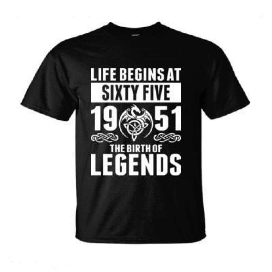 AGR Irish Celtic Legend Life Begins At Sixty Five 1951 The Birth Of Legends – Ultra-Cotton T-Shirt