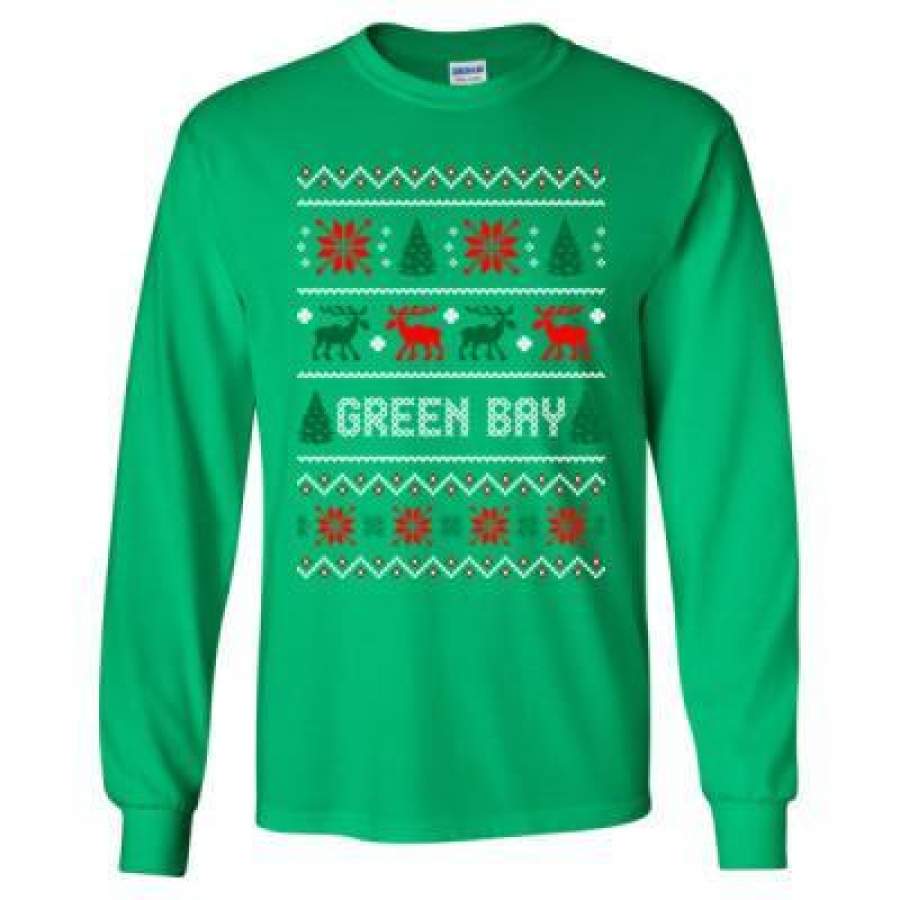 AGR Green Bay Ugly Christmas Sweater Xmas – Long Sleeve T-Shirt