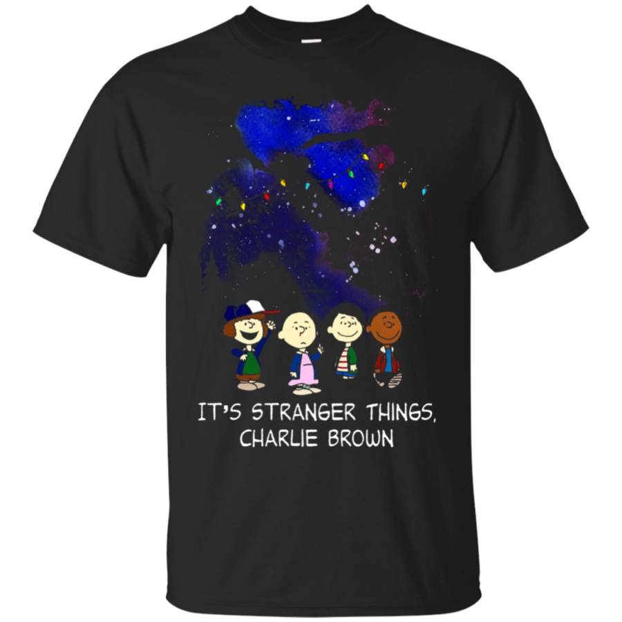 AGR It_s Stranger Things Charlie Brown Snoopy T-Shirt