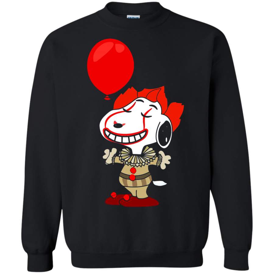 AGR IT Pennywise Do You Want A Balloon Snoopy Stephen King Sweatshirt