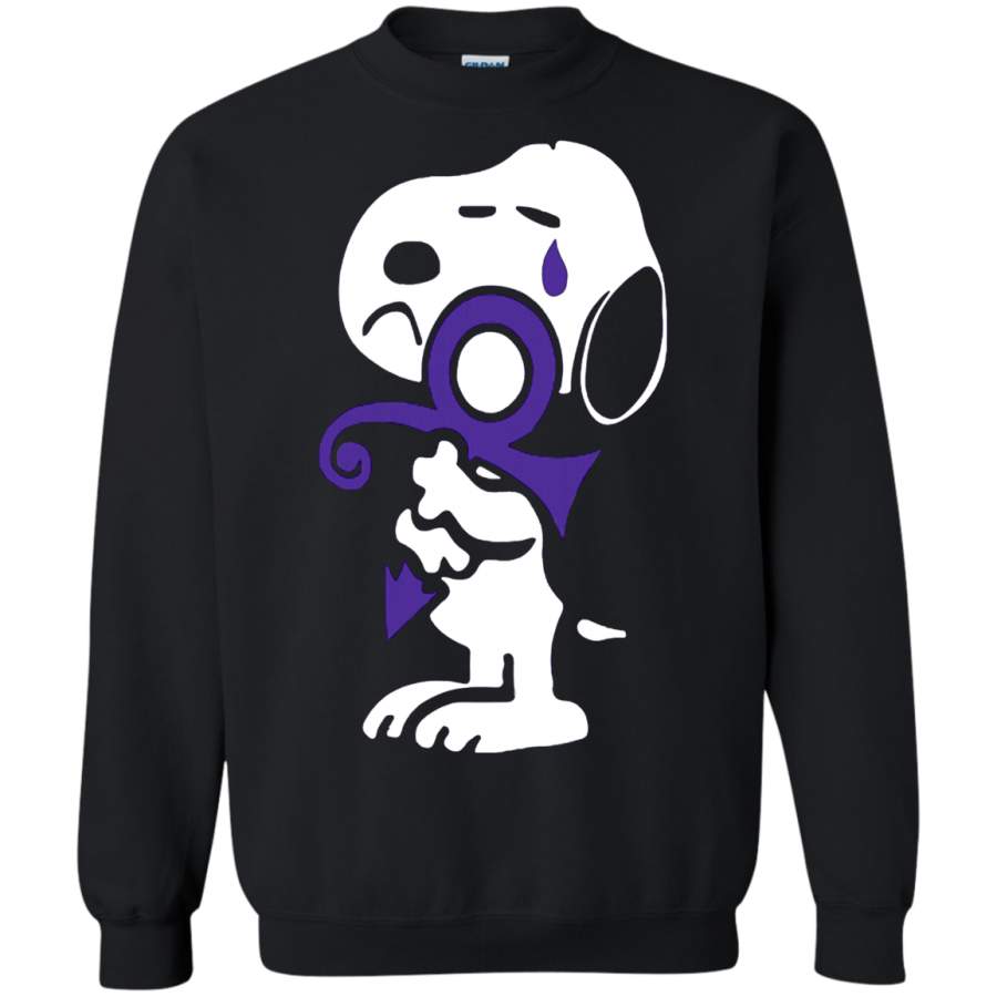 AGR I Really Really Miss Prince Lately Love Symbol Snoopy Sweatshirt