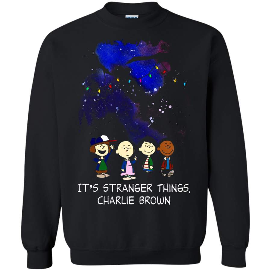 AGR It_s Stranger Things Charlie Brown Snoopy Sweatshirt