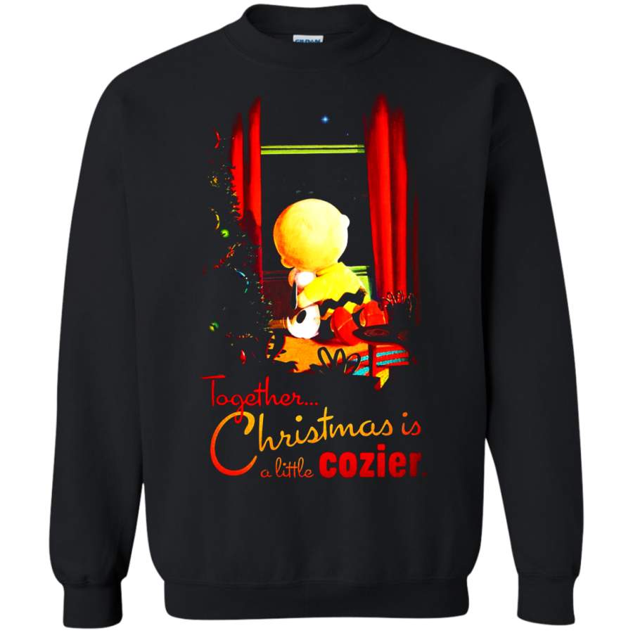 AGR Together Christmas Is A Little Cozier Charlie Brown And Snoopy Sweatshirt