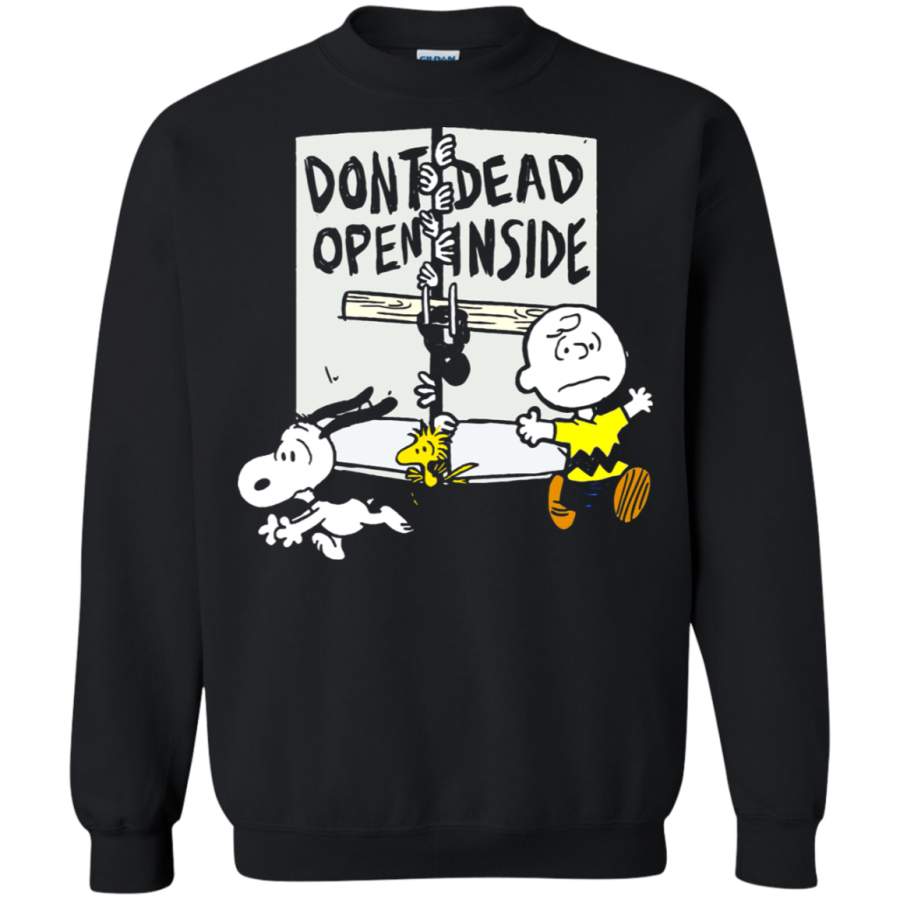 AGR The Walking Dead Don’t Open Dead Inside Snoopy Sweatshirt