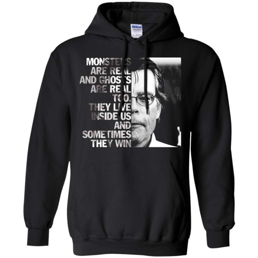 AGR Monsters Are Real And Ghosts Are Real Too Stephen King Hoodie