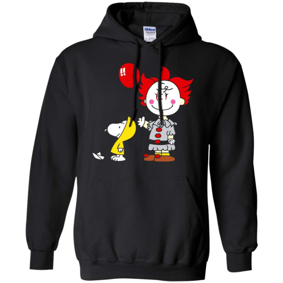 AGR IT Pennywise Charlie Brown And Georgie Snoopy Stephen King Hoodie