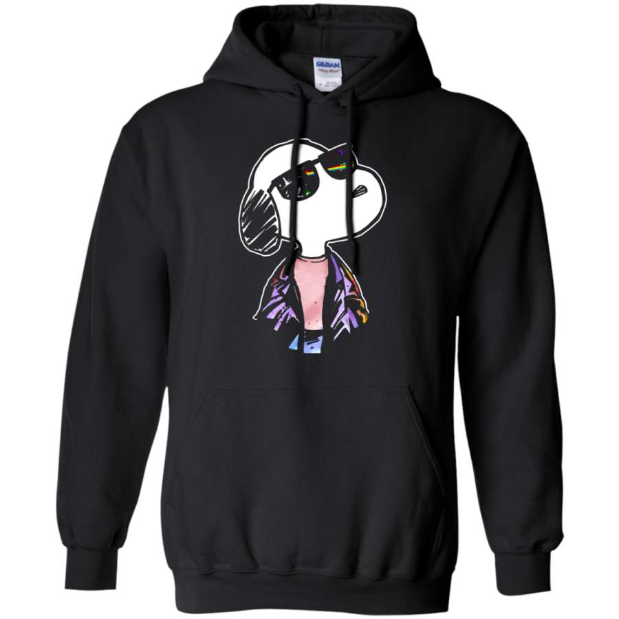 AGR Joe Cool I_m In Pink Floyd Style Snoopy Hoodie