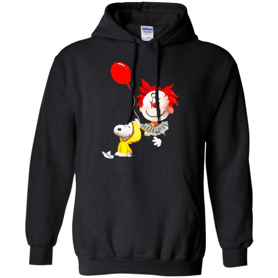 AGR IT Pennywise Snoopy Georgie And Charlie Brown Stephen King Hoodie