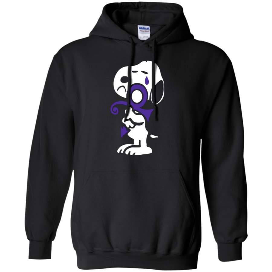 AGR I Really Really Miss Prince Lately Love Symbol Snoopy Hoodie