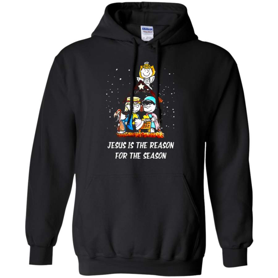 AGR Jesus Is The Reason For The Season Christmas Peanuts Snoopy Hoodie