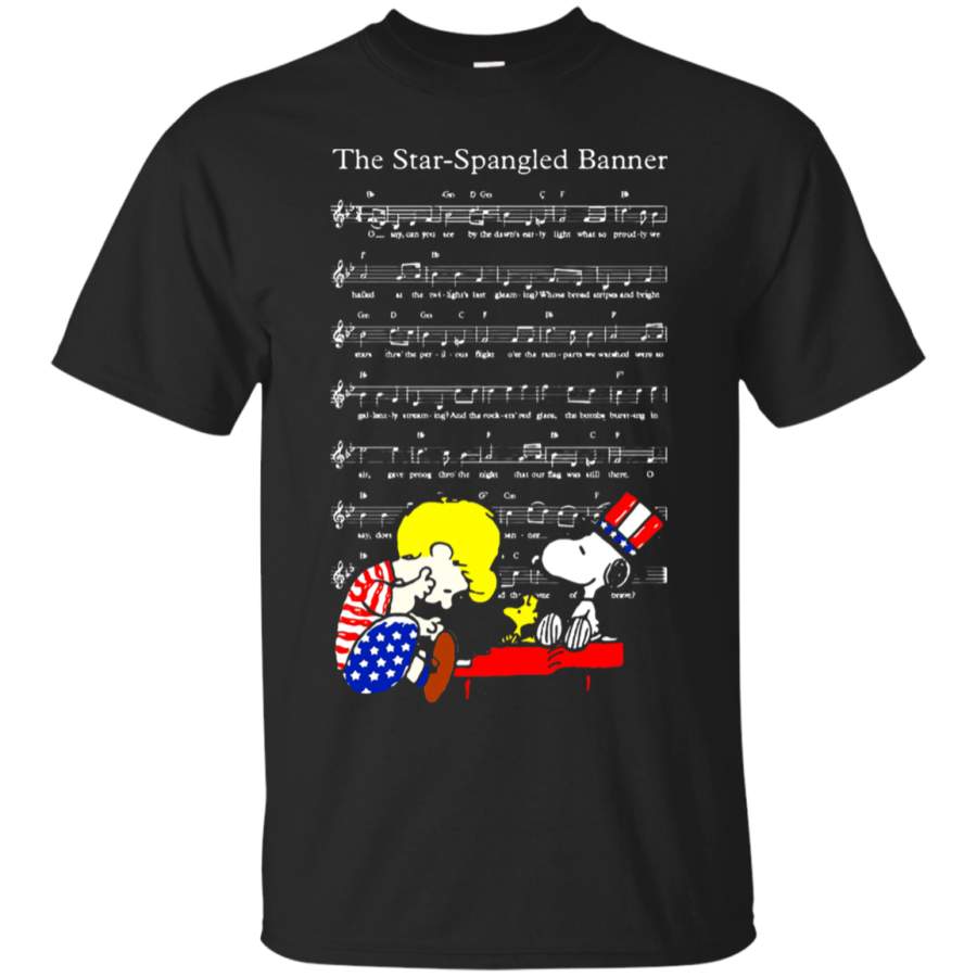 AGR The Star-Spangled Banner Snoopy Independence Day 4th Of July T-Shirt