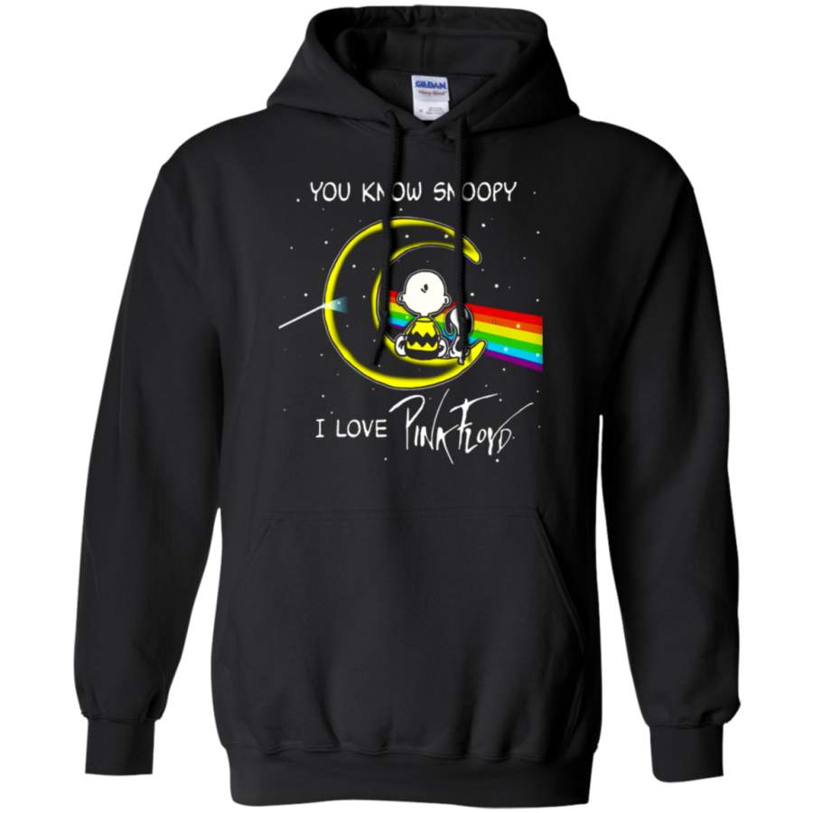 AGR You Know Snoopy I Love Pink Floyd Dark Side Of The Moon Hoodie