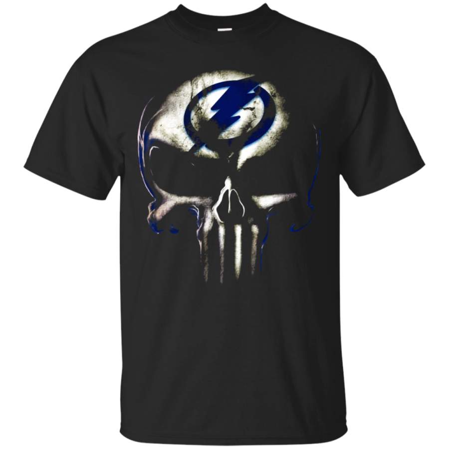 AGR Tampa Bay Lightning The Punisher Mashup Ice Hockey T-Shirt