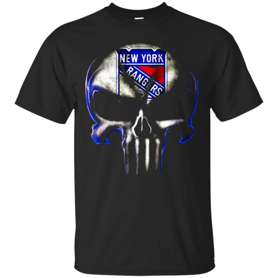 AGR New York Rangers The Punisher Mashup Ice Hockey T-Shirt