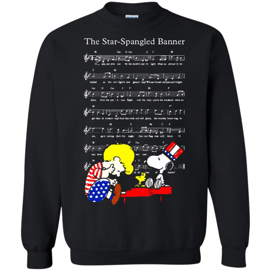 AGR The Star-Spangled Banner Snoopy Independence Day 4th Of July Sweatshirt