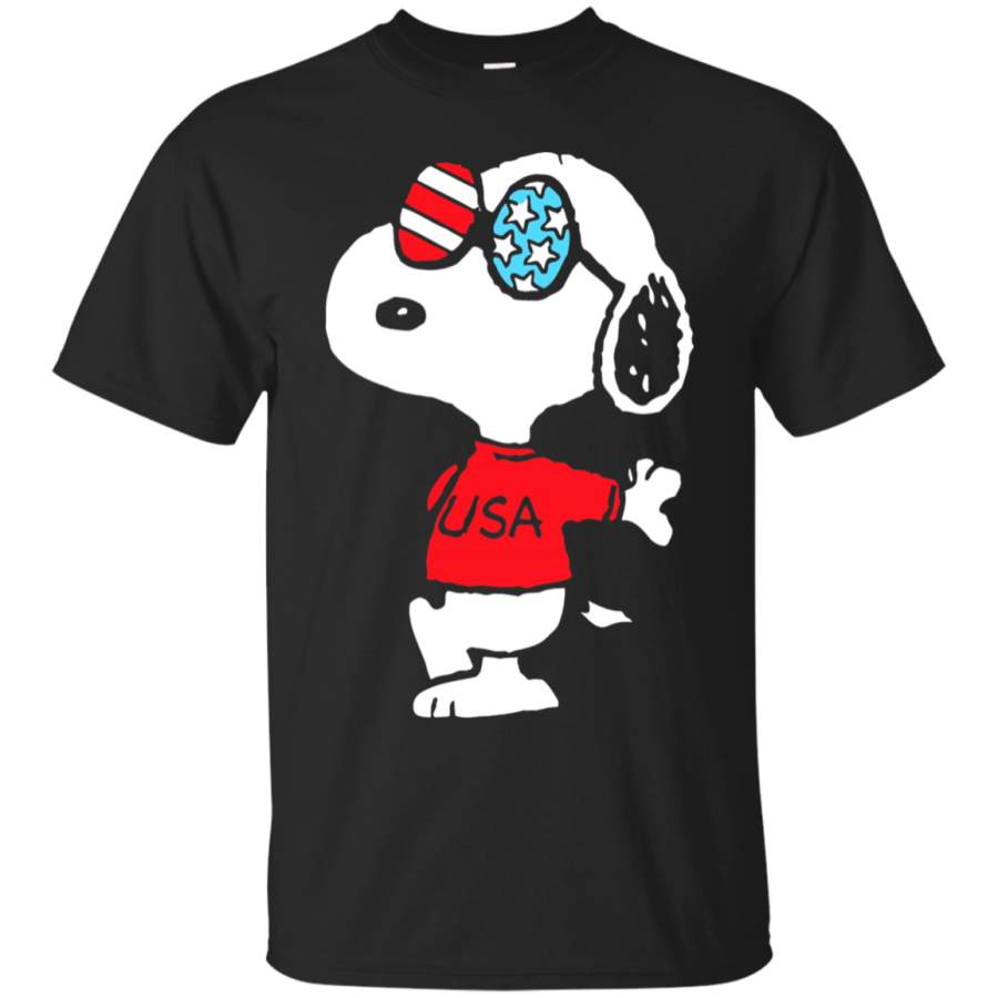 AGR Joe Cool Independence Day 4th of July USA Snoopy T-Shirt