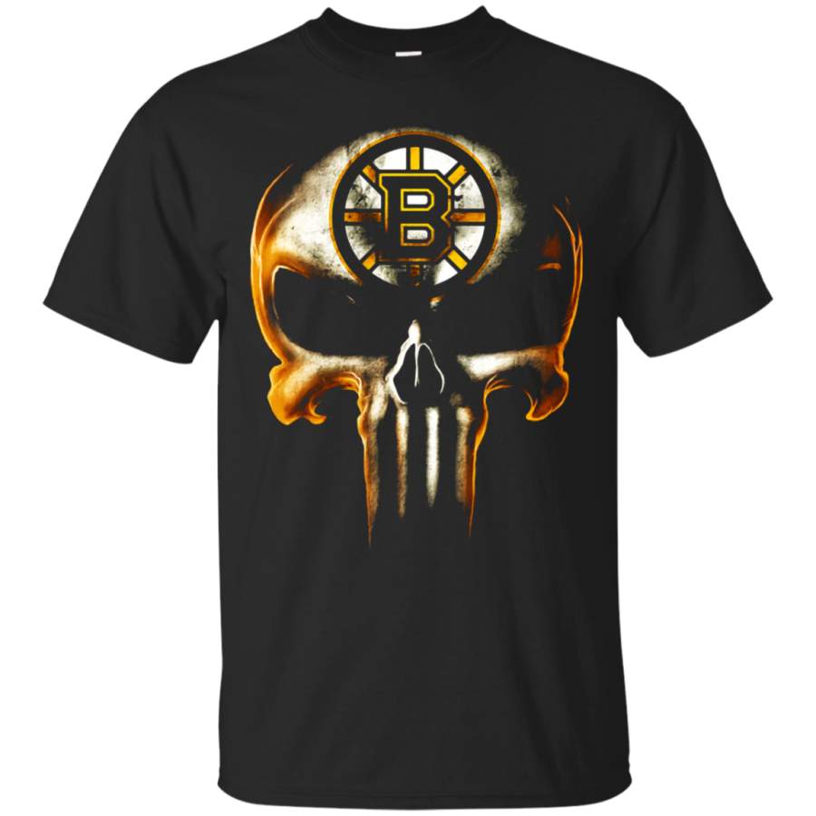 AGR Boston Bruins The Punisher Mashup Ice Hockey T-Shirt