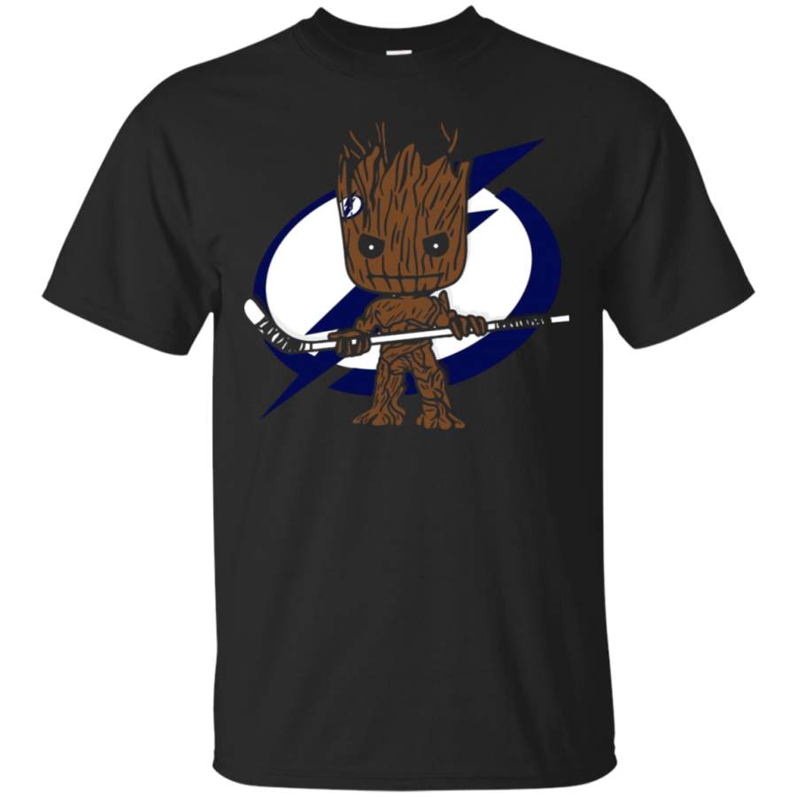 AGR Groot I Am Ice Hockey Player Team Tampa Bay Lightning T-Shirt