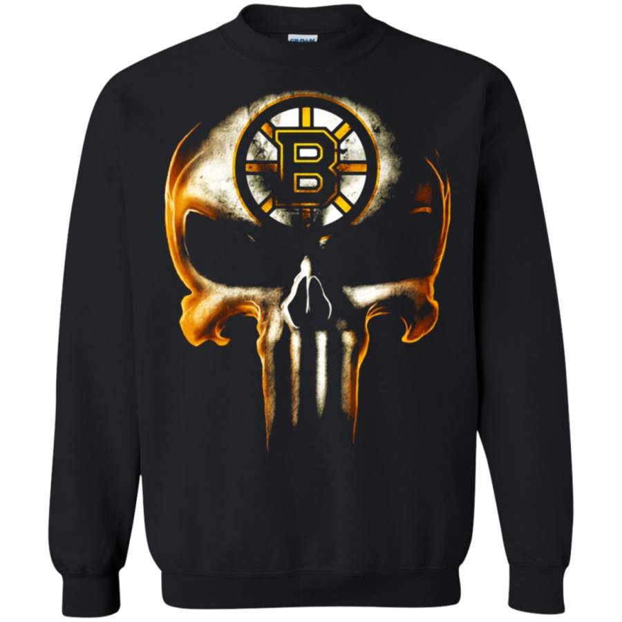 AGR Boston Bruins The Punisher Mashup Ice Hockey Sweatshirt