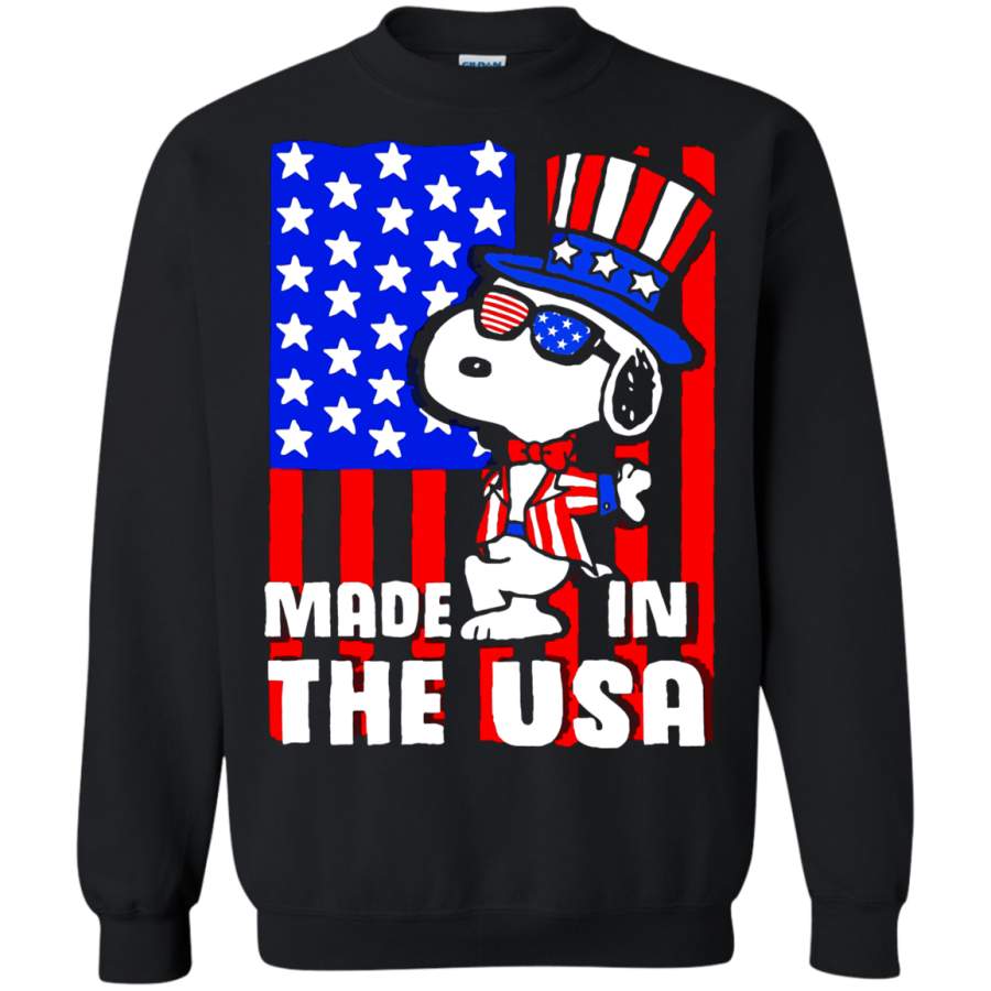 AGR Joe Cool Made In The USA Independence Day 4th Of July Snoopy Sweatshirt