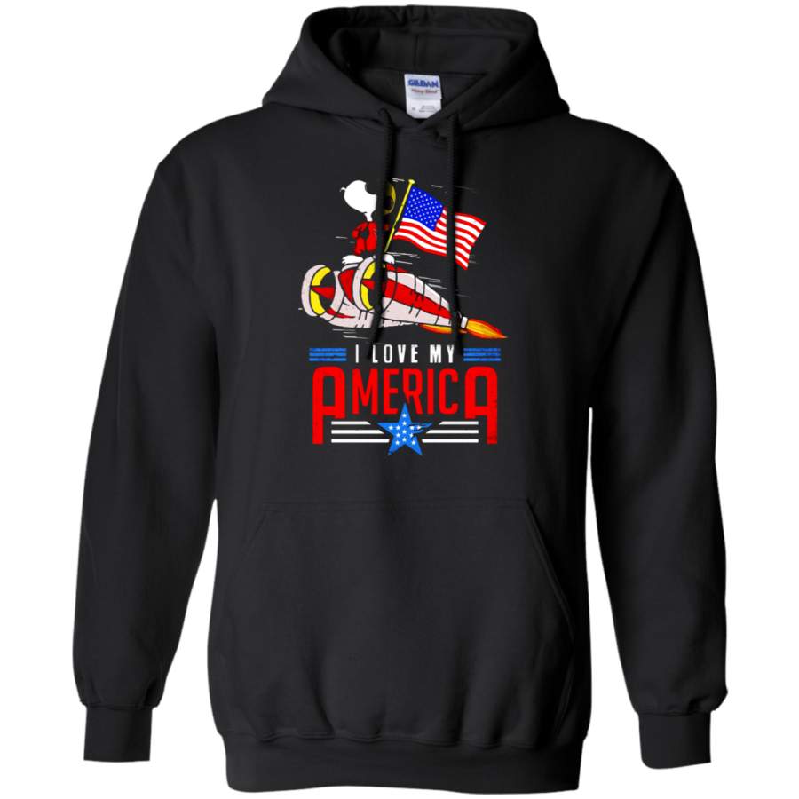 AGR I Love My America Snoopy Independence Day 4th Of July Hoodie