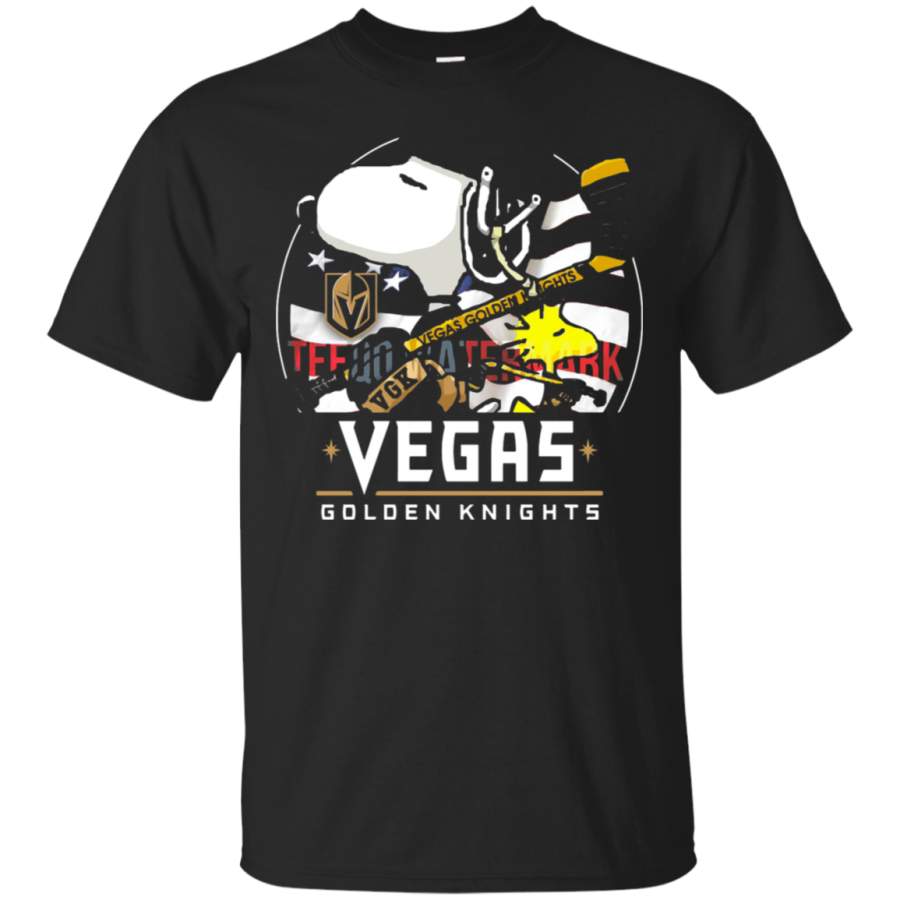 AGR Proud American Snoopy Hockey Vegas Golden Knights T-Shirt