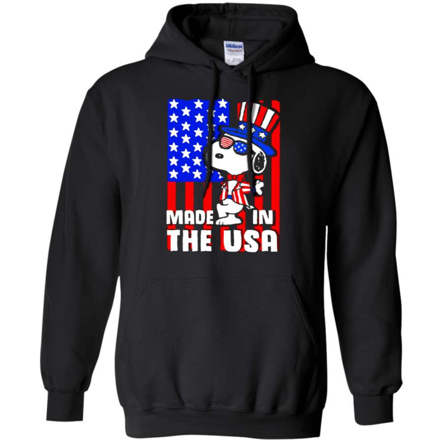 AGR Joe Cool Made In The USA Independence Day 4th Of July Snoopy Hoodie